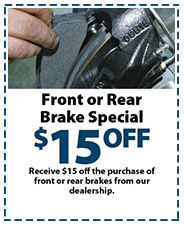 Front or Rear Brake Special