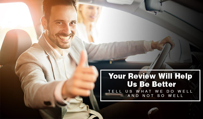 Your Review Will Help Us Be Better