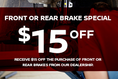 Front Or Rear Brake Special