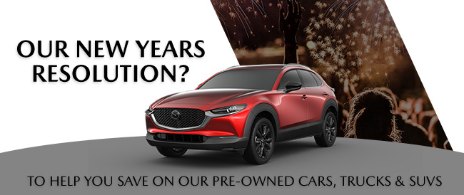 Our new years resolution? To help you save on our pre-owned cars, trucks and suvs