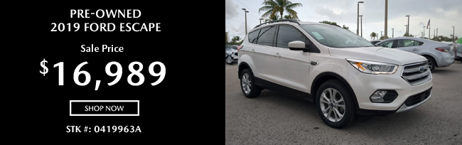 Pre-Owned 2019 Ford Escape