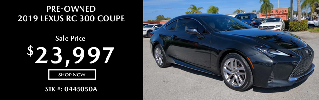 Pre-Owned 2019 Lexus RC 300 Coupe