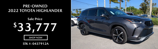 Pre-Owned 2022 Toyota Highlander