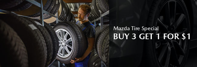 Mazda Tire Deal Buy 3 get 1