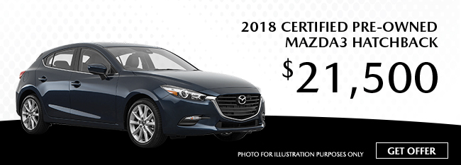 2018 Certified Pre-owned Mazda3 Hatchback