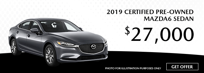 2019 Certified Pre-owned Mazda6 Sedan