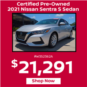 Certified Pre-Owned 2021 Nissan Sentra S Sedan