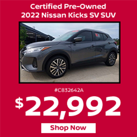 Certified Pre-Owned 2022 Nissan Kicks SV SUV