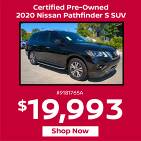 Certified Pre-Owned 2020 Nissan Pathfinder S SUV