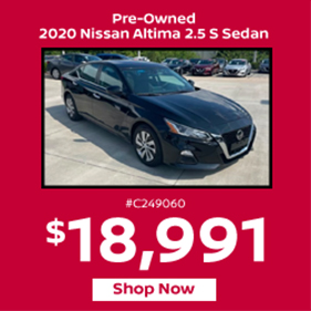  Pre-Owned 2020 Nissan Altima 2.5 S Seden