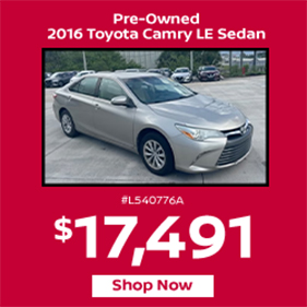  Pre-Owned 2016 Toyota Camry LE Sedan