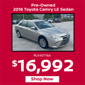  Pre-Owned 2016 Toyota Camry LE Sedan