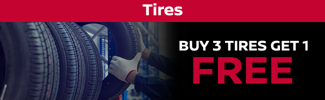 Tires- Buy 3 Tires get 1 free