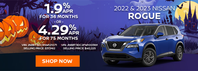 2022 % 2023 Nissan Rogue