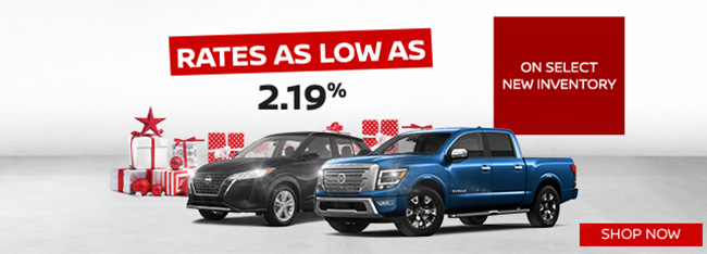 rates as low as 2.19% apr on select inventory