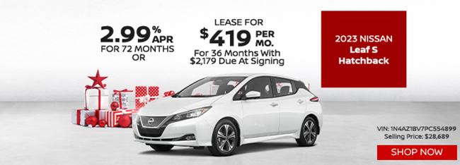 offer on 2023 Nissan Leaf S Hatchback