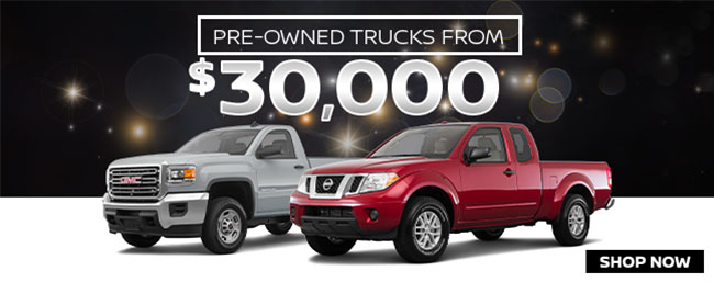 offer: pre-owned trucks from $30,000