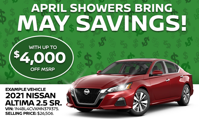 April Showers bring may savings