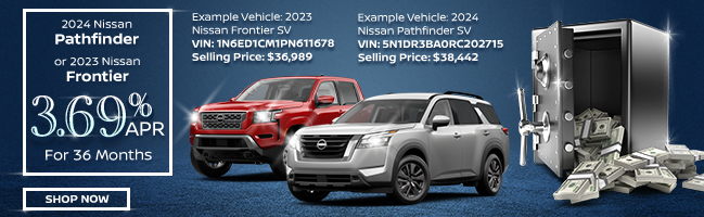 2023 Nissan Frontier and Pathfinder SV