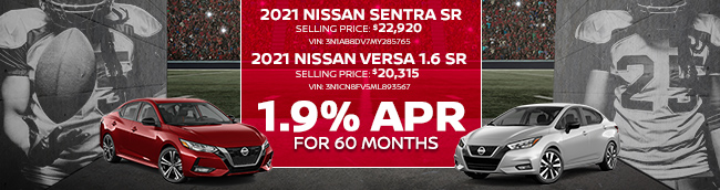 2021 Nissan Sentra SR & 2021 Nissan Versa 1.6 SR 