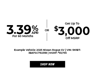 2025 Nissan Rogue offer