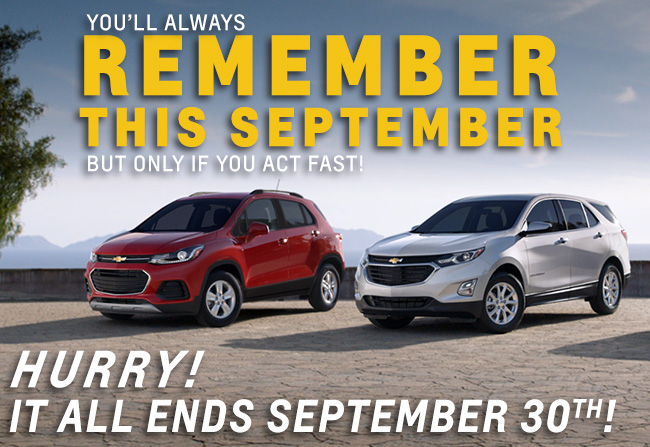 You'll Always Remember This September at Ourisman Chevrolet