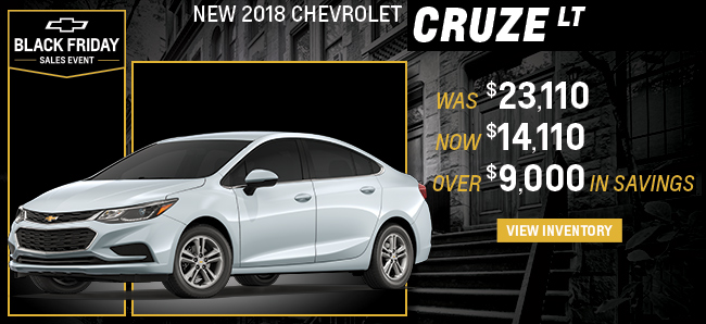 New 2018 Chevrolet Cruze LT