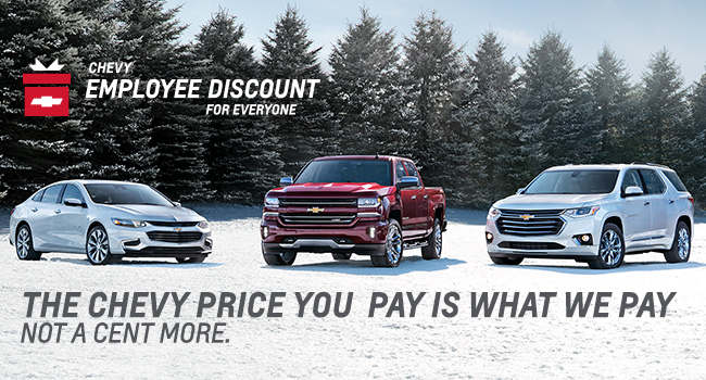 Chevy Employee Discount For Everyone