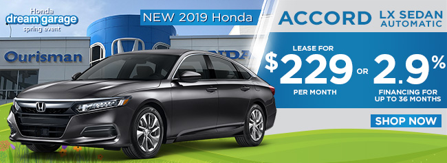 New 2019 Honda Accord LX Sedan Auto