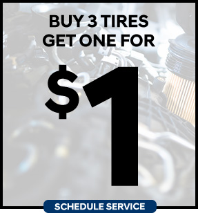 Buy 3 Tires, Get 1 for a US Dollar