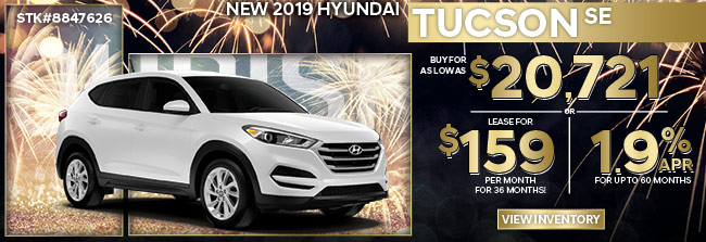 New 2019 Hyundai Tucson SE