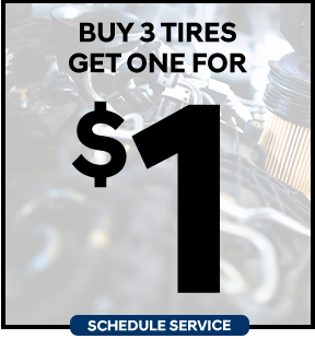 Buy 3 Tires, Get 1 for a US Dollar