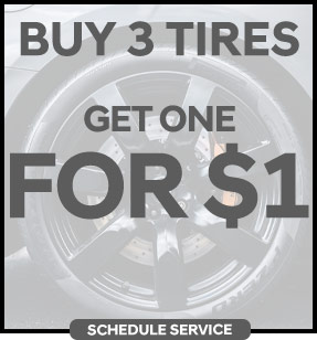 Buy 3 tires get one for 1 USD