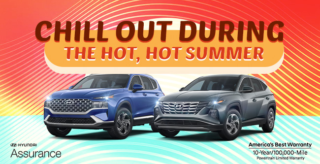 Summer themed promotional offer on New Hyundai vehicles