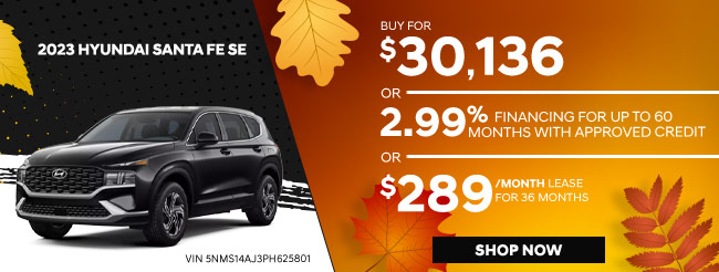 special offers on 2023 Hyundai Santa Fe