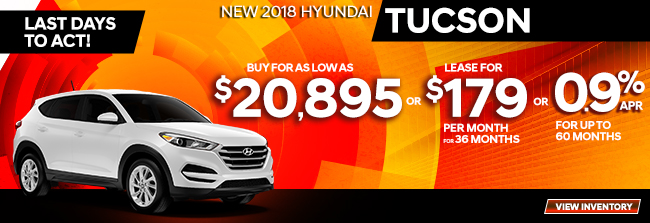 New 2018 Hyundai Tucson