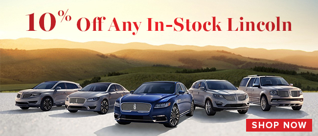 10% Off Any In-Stock Lincoln