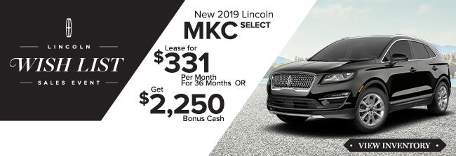 New 2019 Lincoln MKC Select