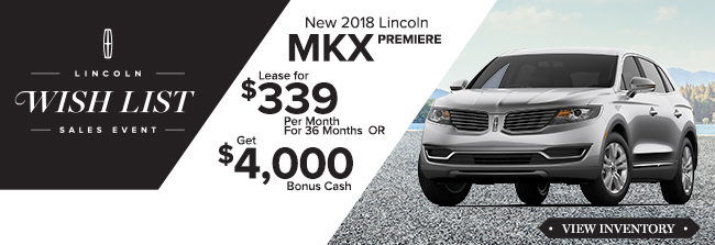 New 2018 Lincoln MKX Premiere