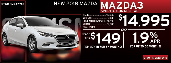 New 2018 Mazda Mazda3 Sport Automatic FWD