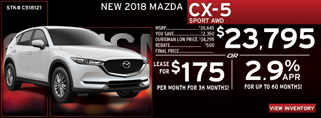 New 2018 Mazda CX-5 Sport AWD