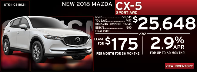 New 2018 Mazda CX-5 Sport AWD