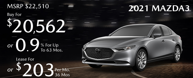 New 2021 Mazda3