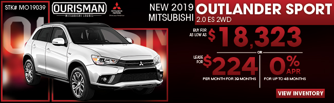 New 2019 Mitsubishi Outlander Sport ES 2WD