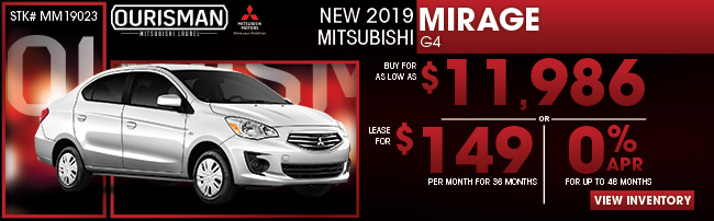 New 2019 Mitsubishi Mirage G4