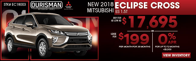 New 2018 Mitsubishi Eclipse Cross ES 1.5T