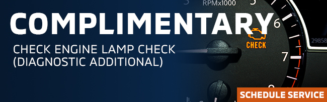 Complimentary check engine lamp check