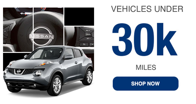 vehicles under 30,000 miles