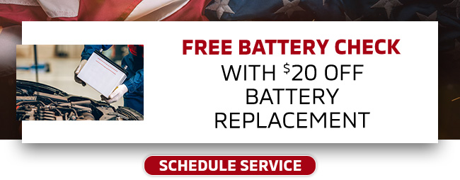 free battery check offer