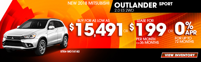 New 2018 Mitsubishi Outlander Sport 2.0 ES 2WD